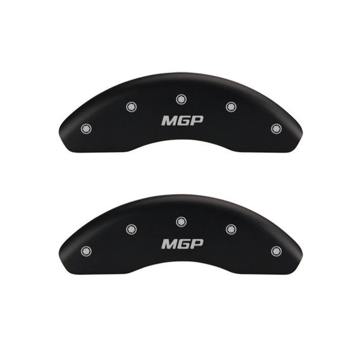 MGP 4 Caliper Covers Engraved F & R 100 Anniversary Red Finish Silver Char 2019 Chevrolet Colorado