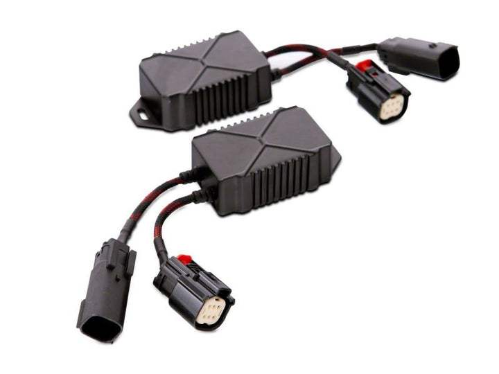 Raxiom 18-23 Jeep Wrangler JL Axial Series 9-In LED Headlights- Black Housing (Clear Lens)