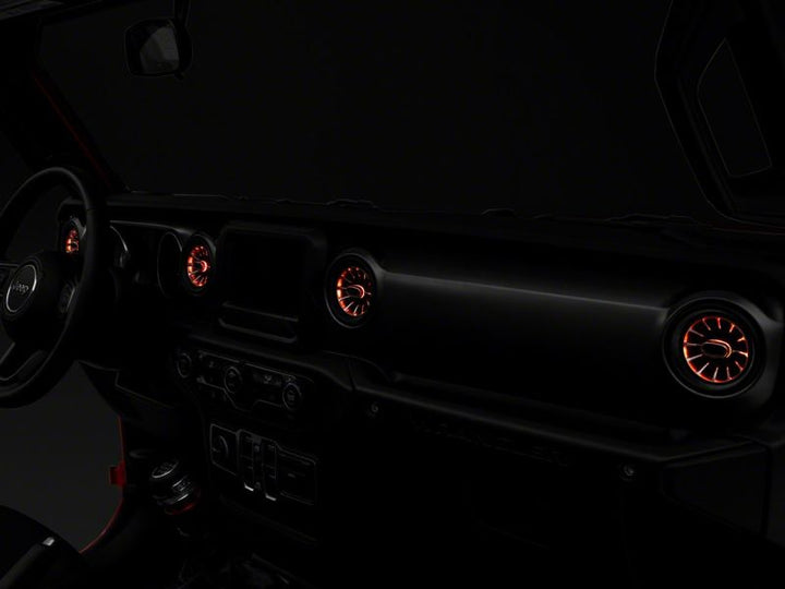 Raxiom 18-23 Jeep Wrangler JL LED Ambient Vent Lighting Kit