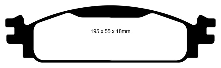 EBC 08-10 Ford Flex 3.5 Ultimax2 Front Brake Pads