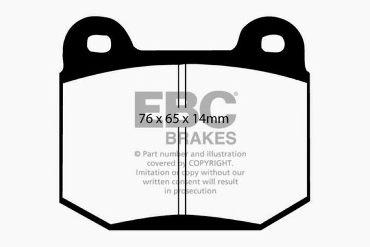 EBC 03-04 Infiniti G35 3.5 (Manual) (Brembo) Yellowstuff Rear Brake Pads