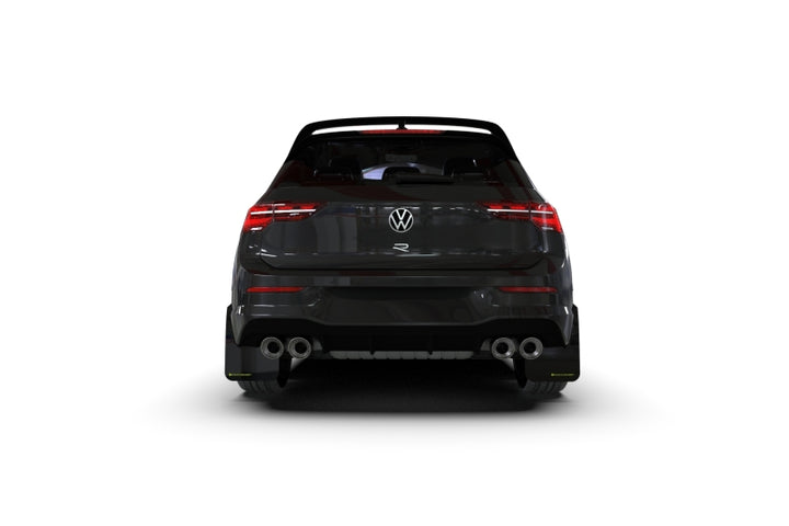 Rally Armor 22-25 VW MK8 Golf GTI/R Red UR Mud Flap w/White Logo