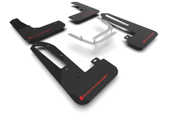 Rally Armor 23-26 Honda Civic Type R Black Mud Flap Red Logo