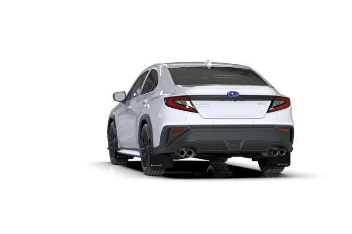 Rally Armor 22-26 Subaru WRX Black UR Mud Flap w/White Logo