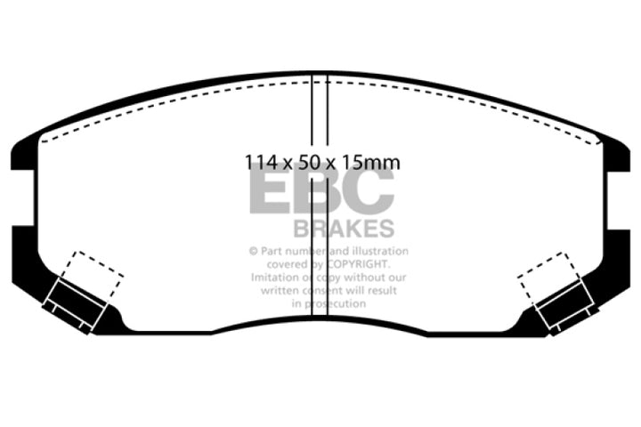 EBC 91-94 Dodge Colt 1.5 Ultimax2 Front Brake Pads