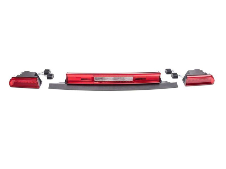 Raxiom 08-14 Dodge Challenger LED Tail Lights- Chrome Housing - Red/Clear Lens