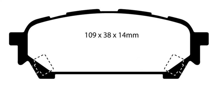 EBC 04-06 Saab 9-2X 2.0 Turbo Redstuff Rear Brake Pads